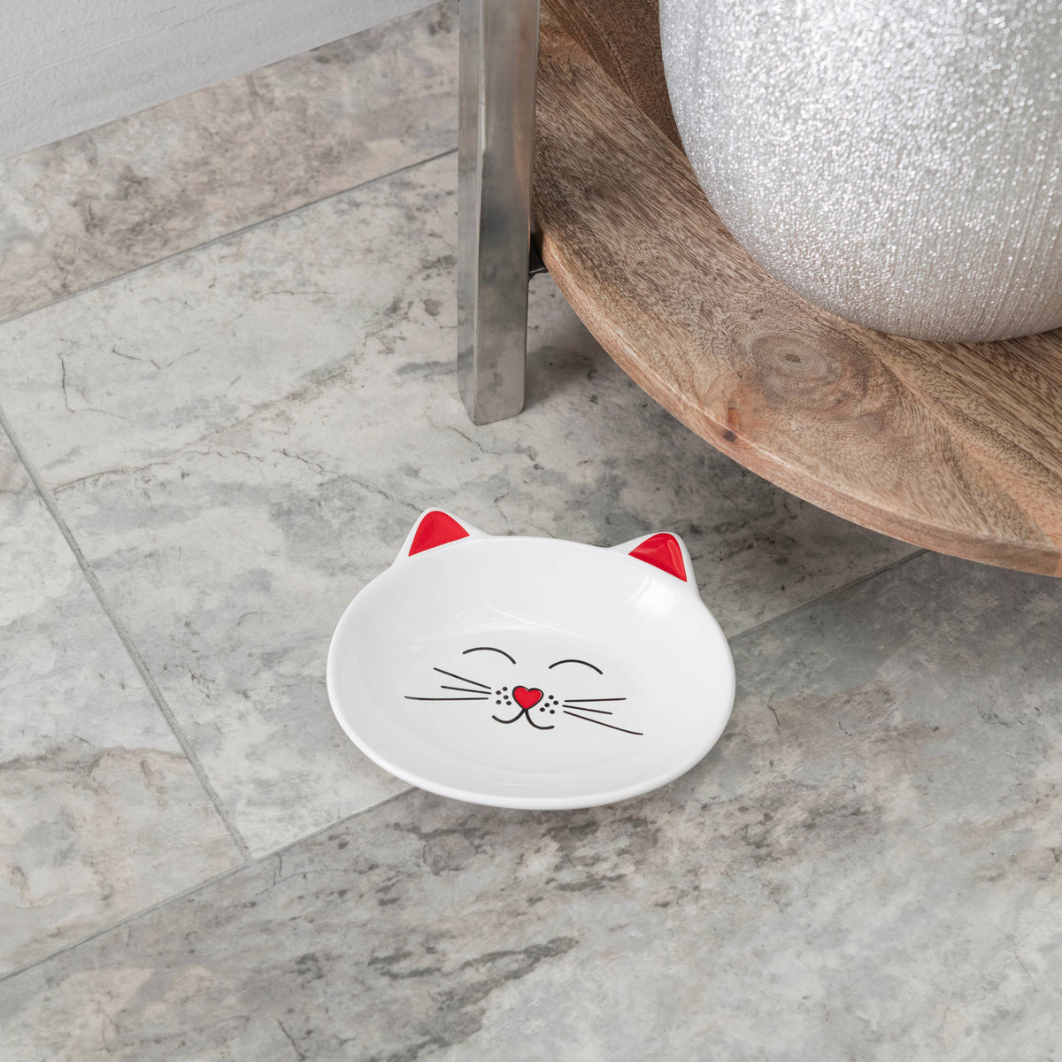 Oscar Cat Dish: Pink