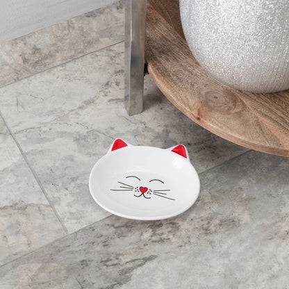 Oscar Cat Dish: Pink
