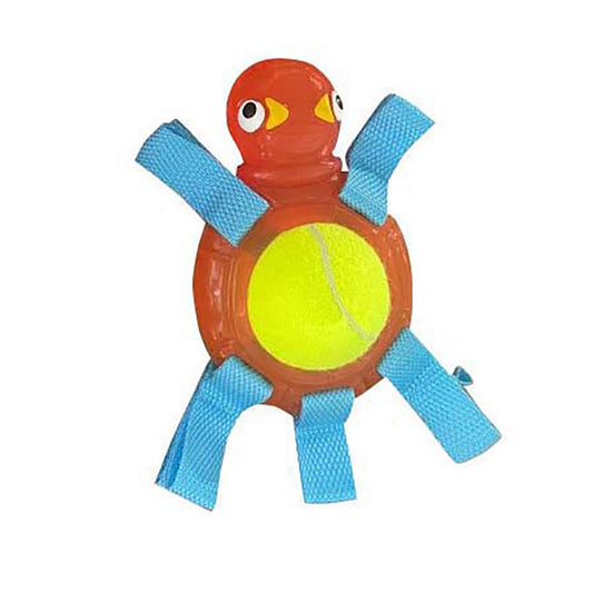 Petcrest Tennis Turtle Dog Toy 6"