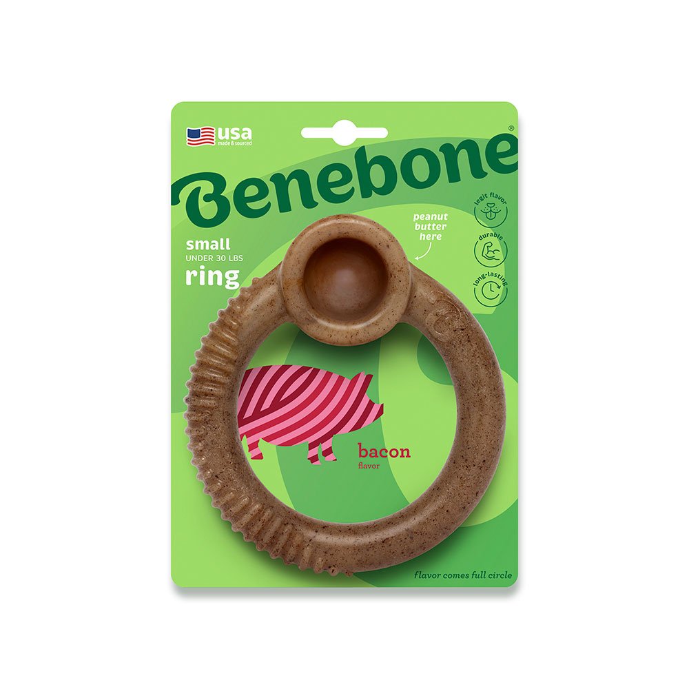 Benebone Ring Bacon Flavored Dog Chew Toy