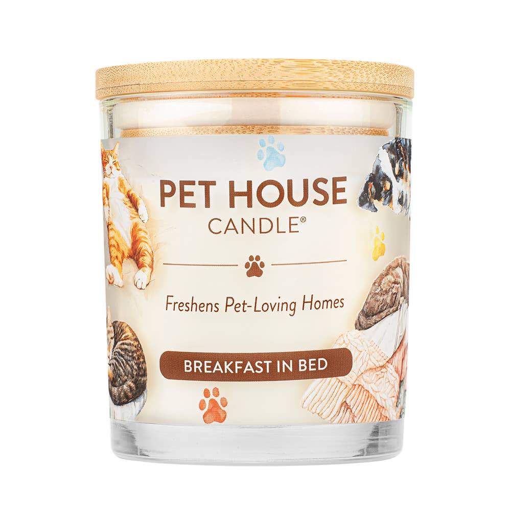 Pet House Breakfast in Bed Plant-Based Soy Wax Candle 9 oz