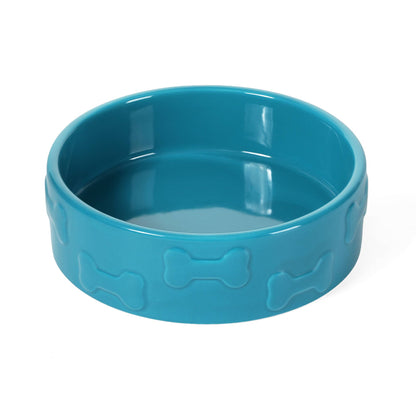 Manor Azure Pet Bowl: Large