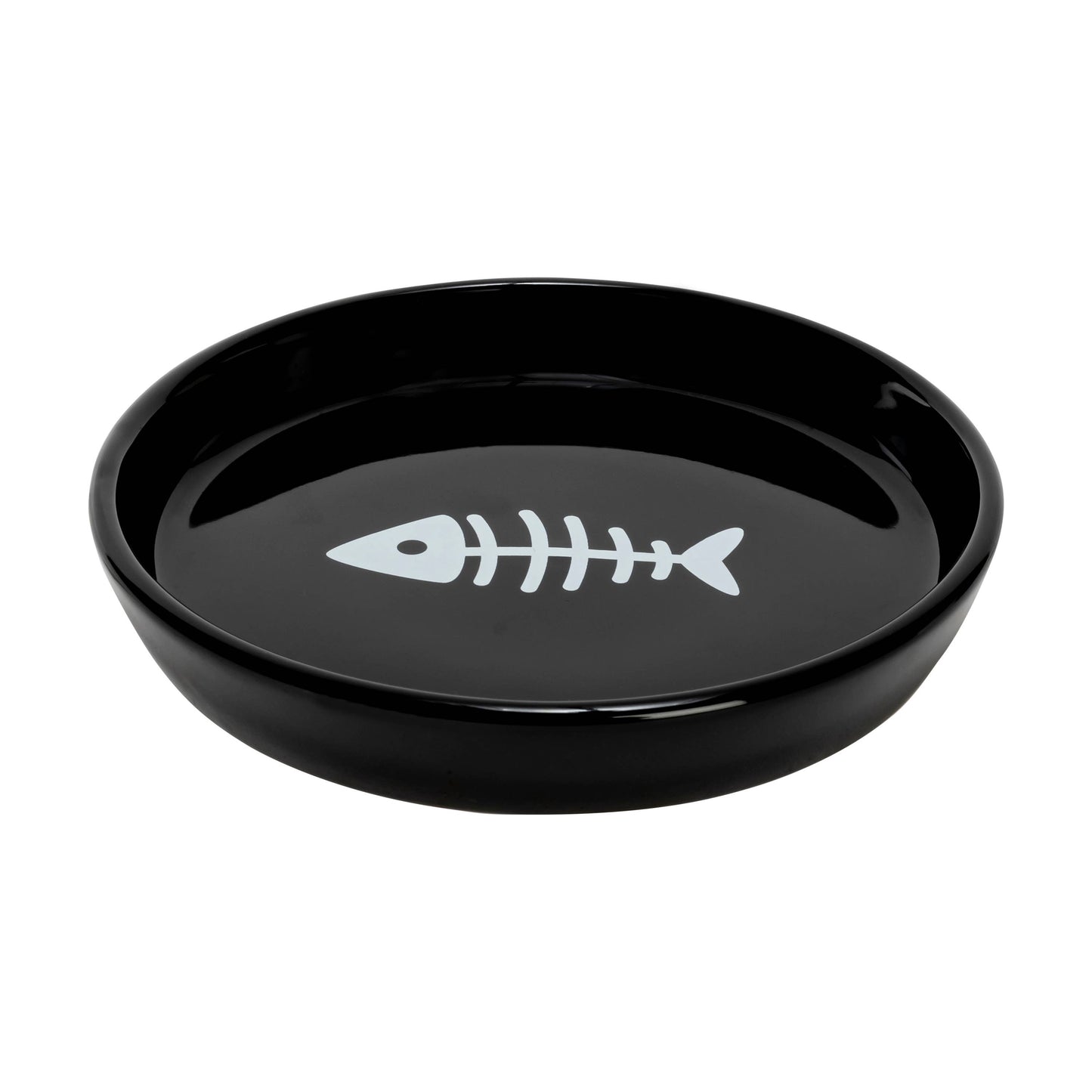 Oscar Classic Round Cat Dish: Blue