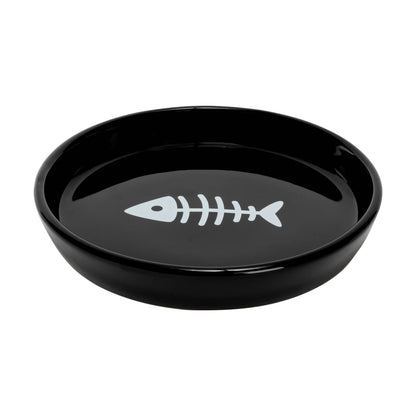 Oscar Classic Round Cat Dish: Blue