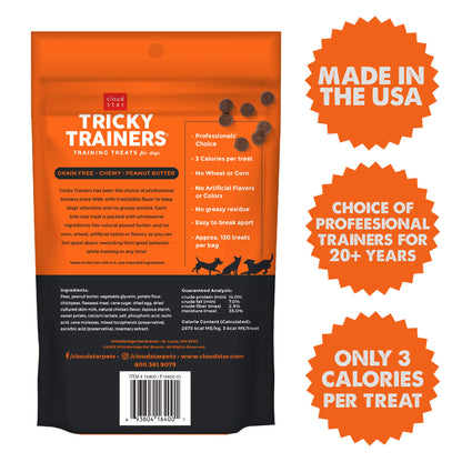 Cloud Star Tricky Trainers Soft & Chewy Peanut Butter Flavor Grain-Free Dog Treats 5 oz