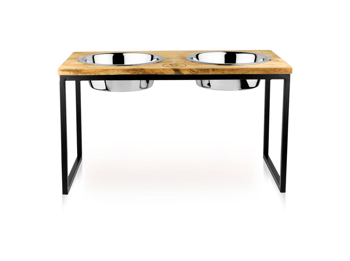 Hearth and Haven Elevated Pet Bowl Set - Modern Design : Large