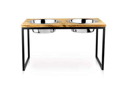 Hearth and Haven Elevated Pet Bowl Set - Modern Design : Medium