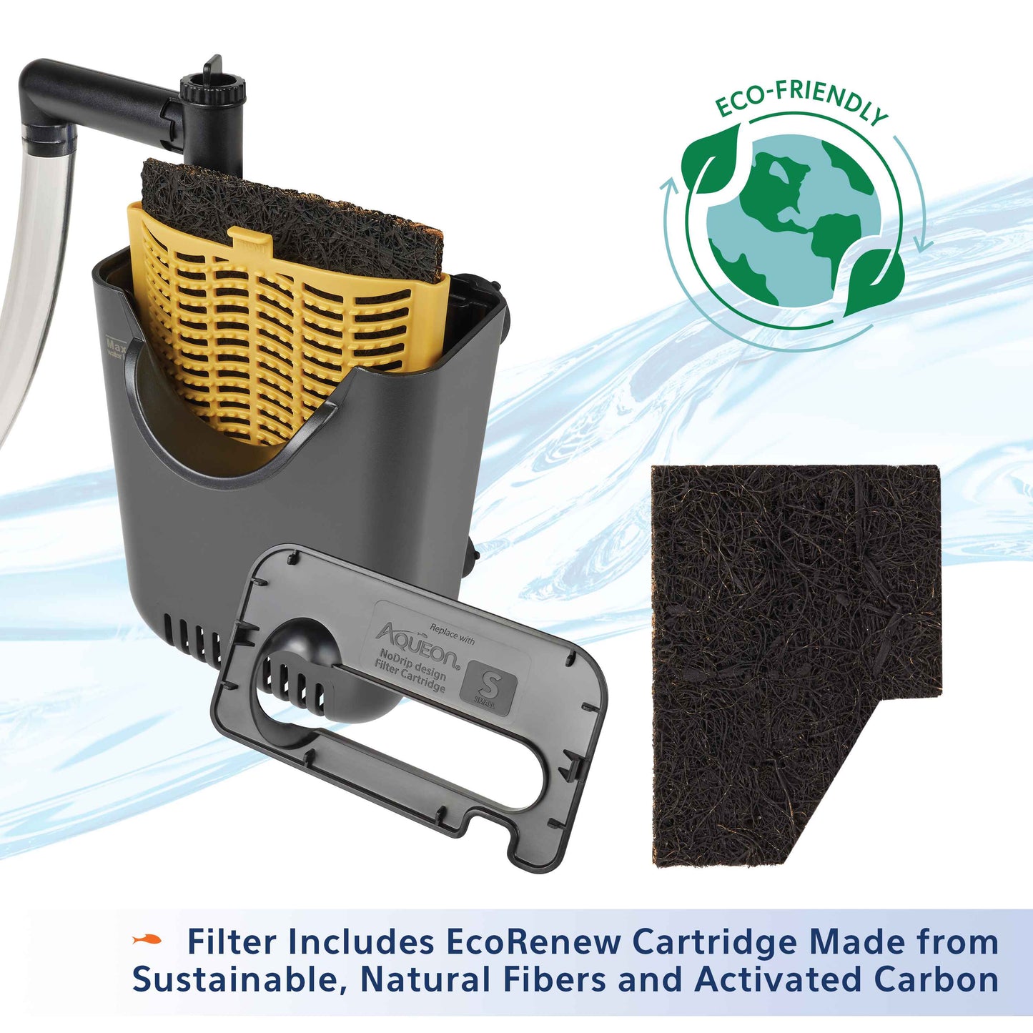 Aqueon QuietFlow SmartClean Internal Aquarium Filter, X-Small