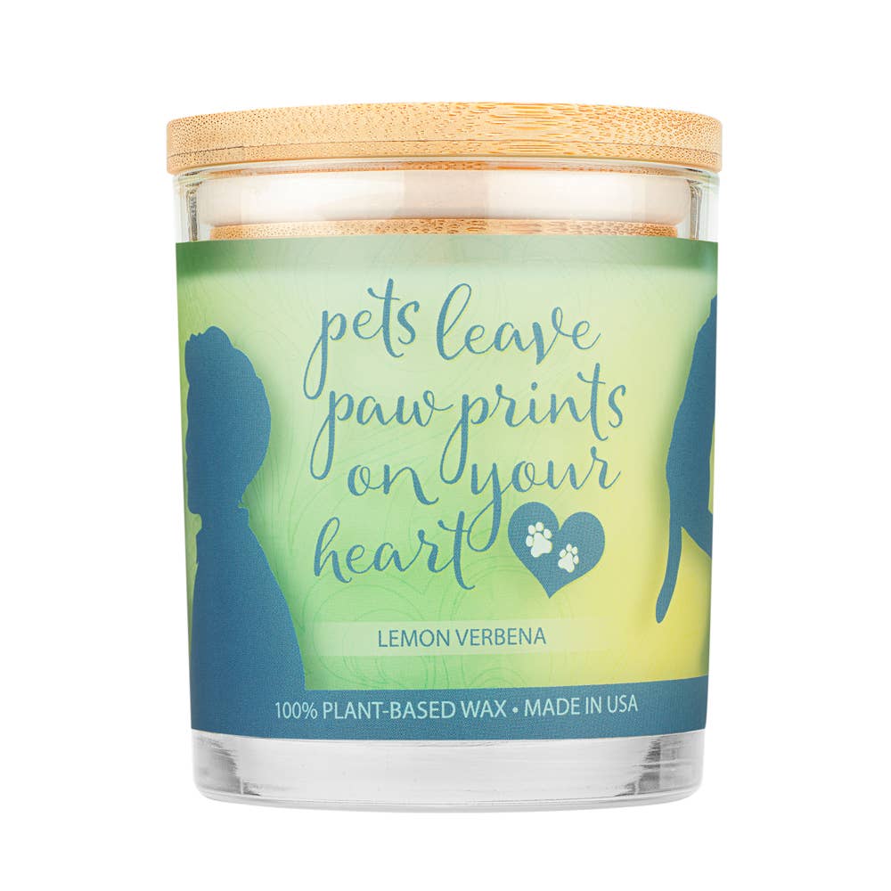 Pet House Candle Sentiments Lemon Verbena Plant-Based Soy Wax Candle 9 oz