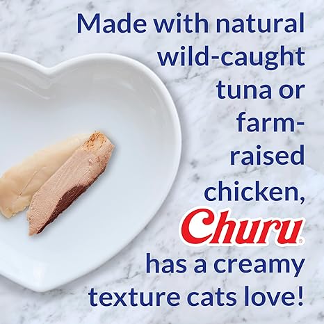 Inaba Churu Chicken Variety Creamy Puree Grain-Free Lickable Cat Treats