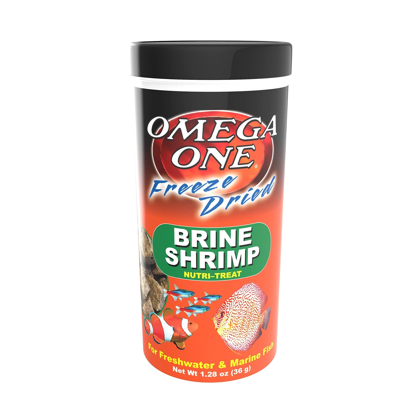 Omega One Freeze-Dried Brine Shrimp Freshwater & Marine Fish Treat 1.28 oz