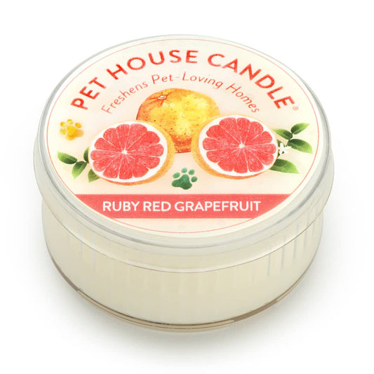 Pet House Ruby Red Grapefruit Plant-Based Soy Wax Mini Candle 1.5 oz