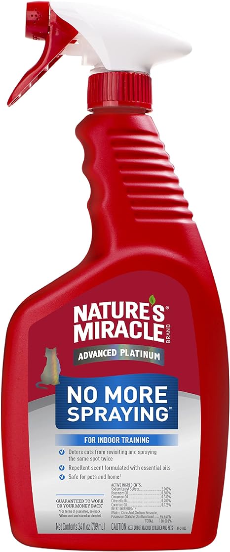 Nature's Miracle Advanced Platinum No More Spraying for Cats, 24 fl. oz