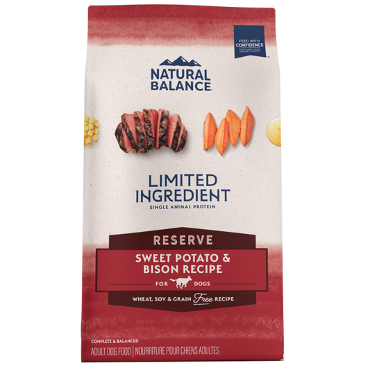 Natural Balance Limited Ingredient Reserve Grain-Free Sweet Potato & Bison Recipe Dry Dog Food