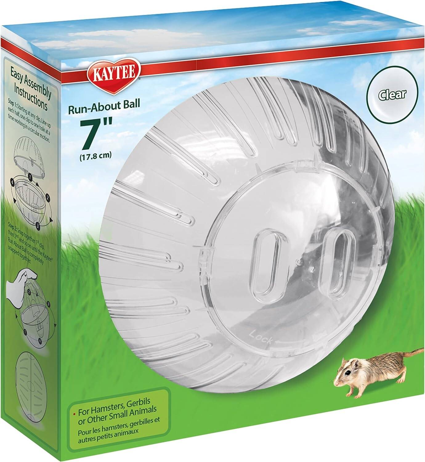 Kaytee Run-About Small Animal Exercise Ball, 7"