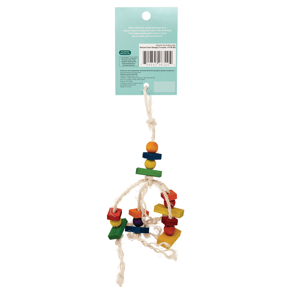 Oxbow Enriched Life Deluxe Color Dangly Small Animal Toy