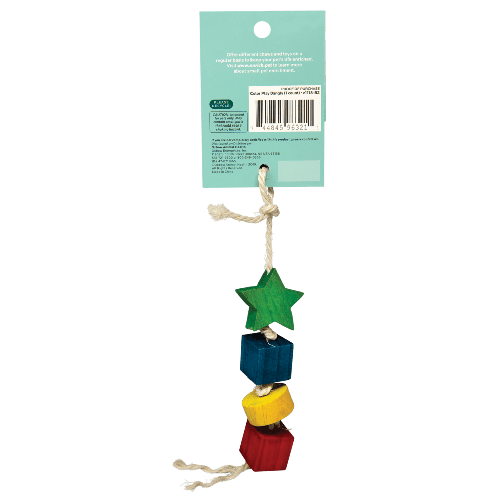 Oxbow Enriched Life Color Play Dangly Small Animal Toy