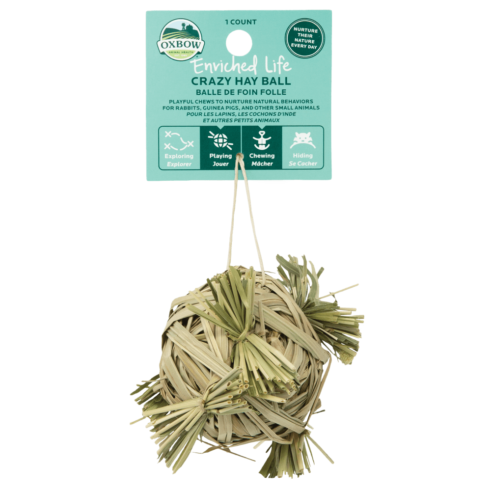 Oxbow Enriched Life Crazy Hay Ball Small Pet Toy