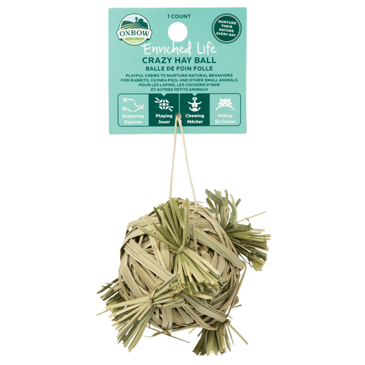 Oxbow Enriched Life Crazy Hay Ball Small Pet Toy