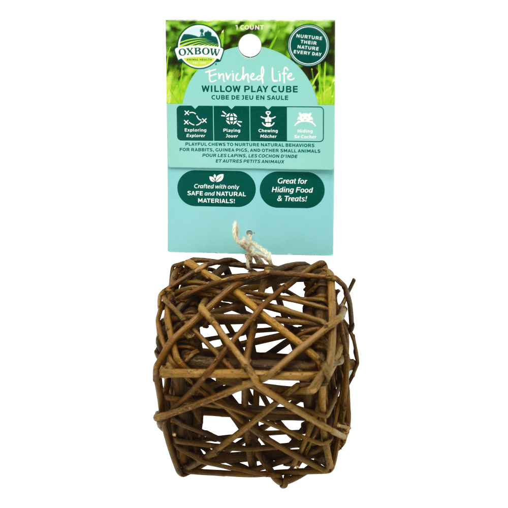 Oxbow Enriched Life Willow Play Cube Small Animal Toy
