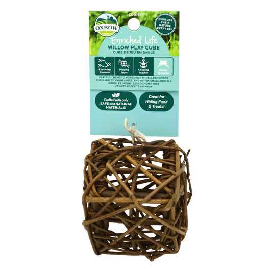 Oxbow Enriched Life Willow Play Cube Small Animal Toy