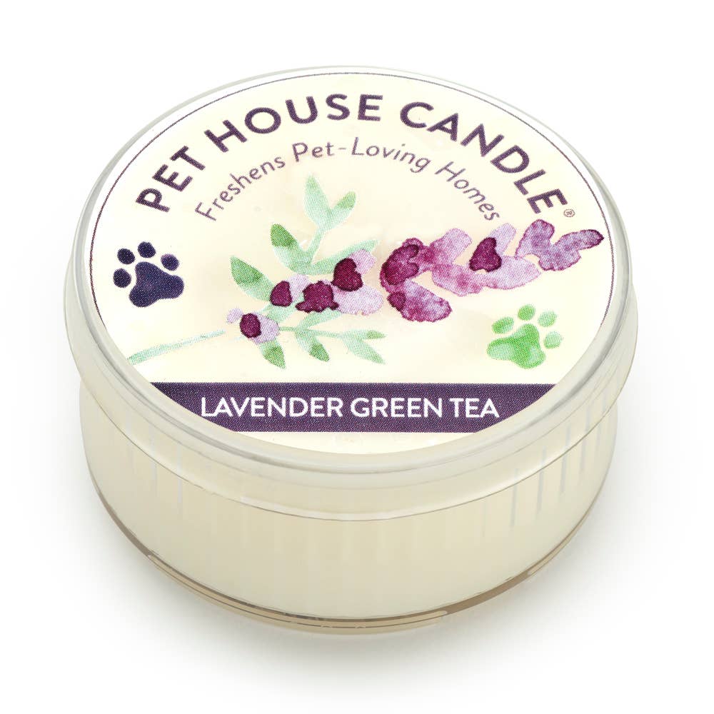 Pet House Lavender Green Tea Plant-Based Soy Wax Mini Candle 1.5 oz