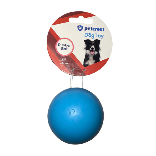 Petcrest Rubber Ball Dog Toy, 3"