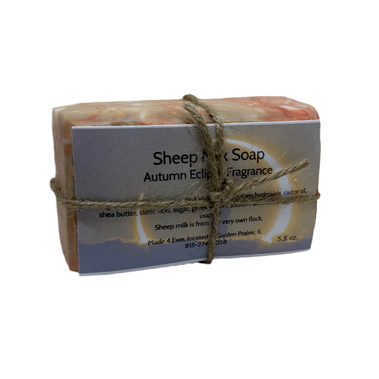Made 4 Ewe Sheep Milk Soap, Autumn Eclipse 5.5 oz