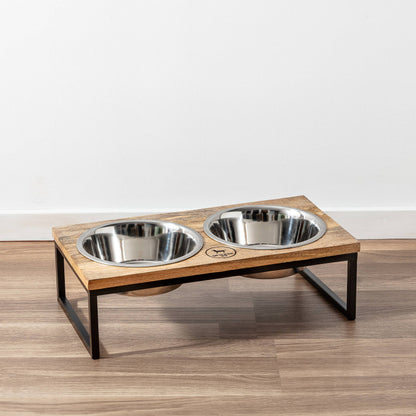 Hearth and Haven Elevated Pet Bowl Set - Modern Design : Large
