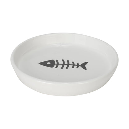 Oscar Classic Round Cat Dish: Blue