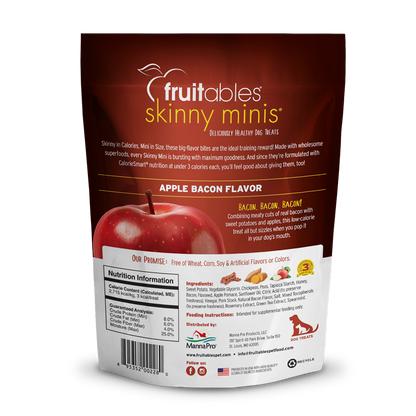 Fruitables Skinny Minis Apple Bacon Flavor Soft & Chewy Dog Treats, 5 oz.