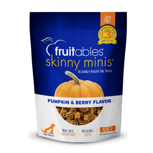 Fruitables Skinny Minis Pumpkin & Berry Flavor Soft & Chewy Dog Treats, 5 oz.