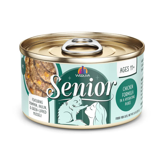 Weruva Senior Chicken Formula in Hydrating Puree Canned Cat Food, 3 oz