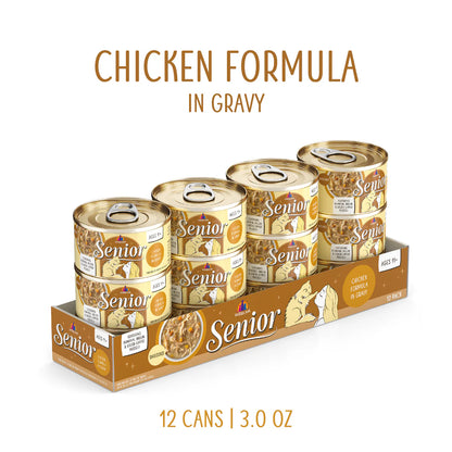 Weruva Senior Chicken Formula in Gravy Canned Cat Food, 3 oz