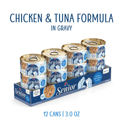 Weruva Senior Chicken & Tuna Formula in Gravy Canned Cat Food, 3 oz