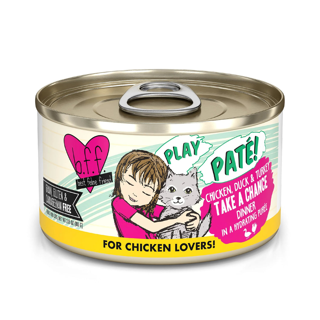 Weruva B.F.F. Play Pate! Chicken, Duck, & Turkey Take a Chance Canned Cat Food