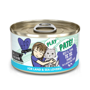 Weruva B.F.F. Play Pate! Beef & Tuna Tic Toc Canned Cat Food