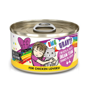 Weruva B.F.F. OMG Gravy! Chicken & Duck Dream Team Canned Cat Food