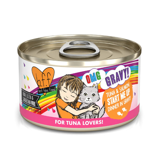Weruva B.F.F. OMG Gravy! Tuna & Salmon Start Me Up! Canned Cat Food