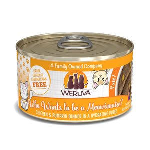 Weruva Pate Who Wants to be a Meowionaire? Chicken & Pumpkin Dinner in a Hydrating Puree