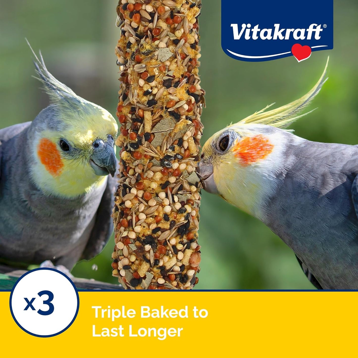 Vitakraft Crunch Sticks Golden Honey Flavor Cockatiel Bird Treat