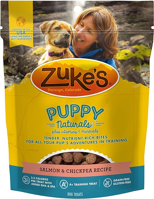 Zukes's Mini Naturals® Puppy Salmon & Chickpea Training Dog Treats