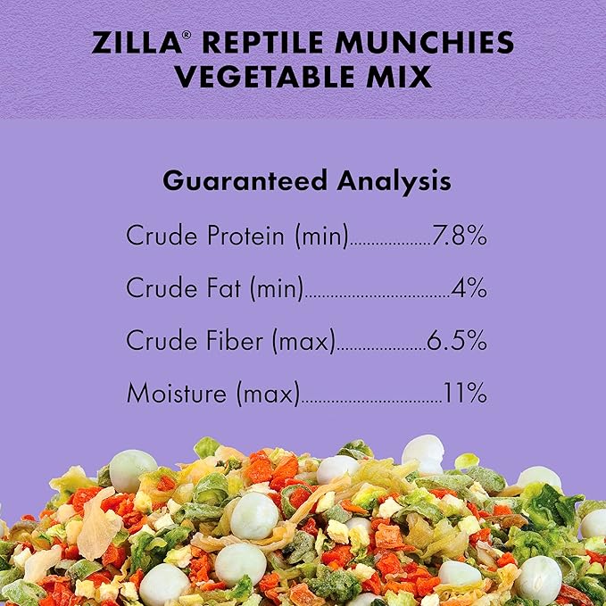 Zilla Reptile Munchies Vegetable Mix Reptile Food