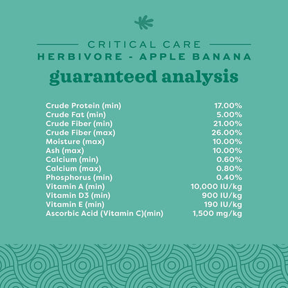 Oxbow Critical Care Herbivore Apple-Banana
