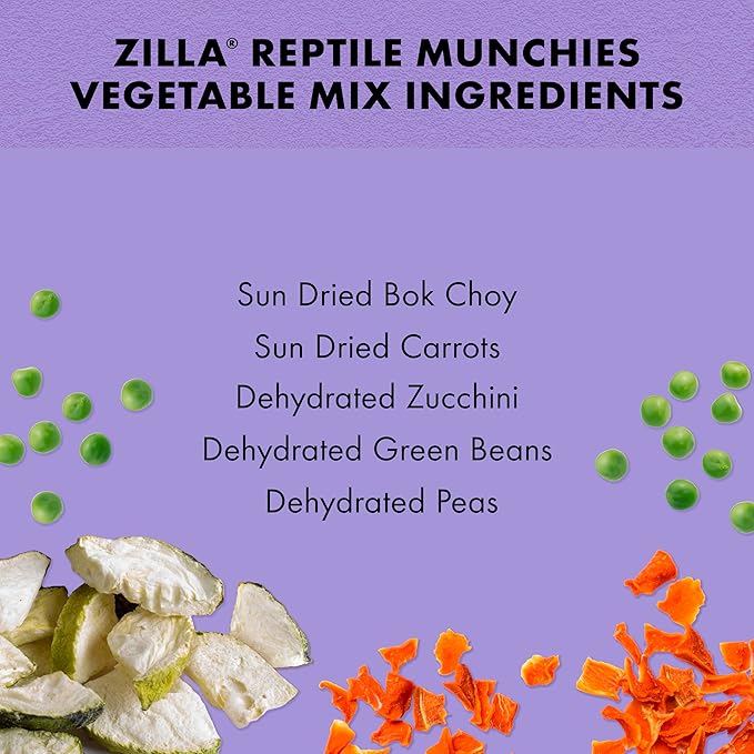 Zilla Reptile Munchies Vegetable Mix Reptile Food