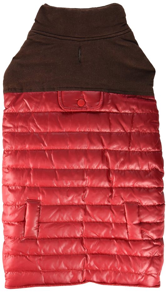 Fashion Pet Red Cord Puffy Vest