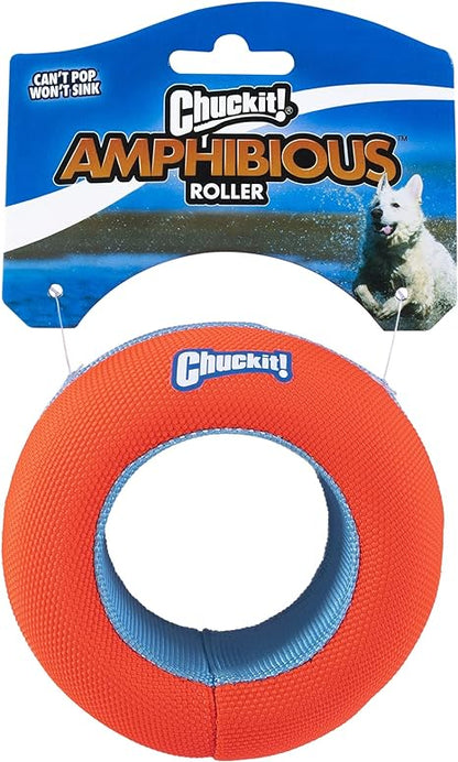 Chuckit! Amphibious Roller Ball Dog Toy That Floats for Medium and Large Dogs