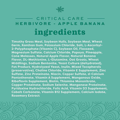 Oxbow Critical Care Herbivore Apple-Banana