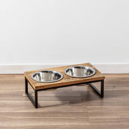 Hearth and Haven Elevated Pet Bowl Set - Modern Design : Large