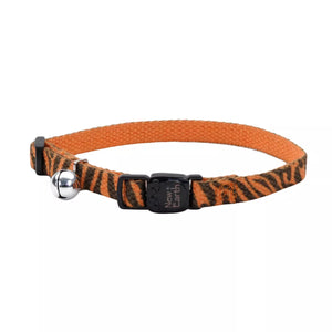 New Earth Printed Soy Breakaway Collar, Pumpkin with Stripes